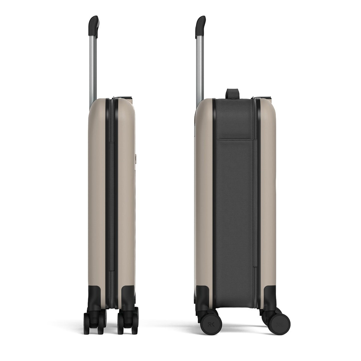Flex Mono - Carry-On folded, shown beside the upright profile