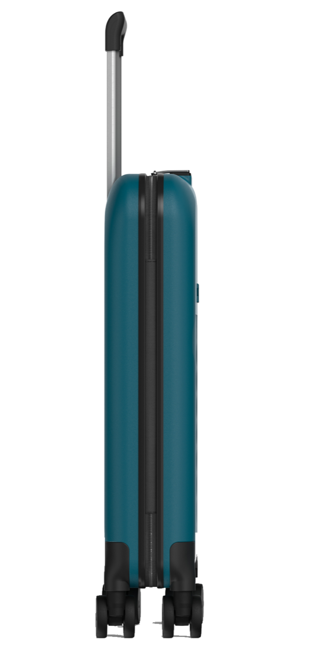 Flex 360 Spinner carry-on folded flat, side view